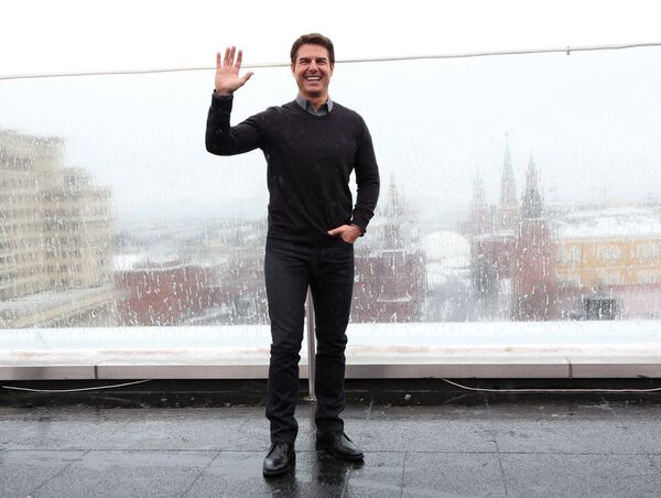 Actor Tom Cruise on the roof of Moscow's Ritz-Carlton Hotel at a photo call for Joseph Kosinski's film Oblivion. (File) Actor Tom Cruise on the roof of Moscow's Ritz-Carlton Hotel at a photo call for Joseph Kosinski's film Oblivion. (File) - Sputnik International