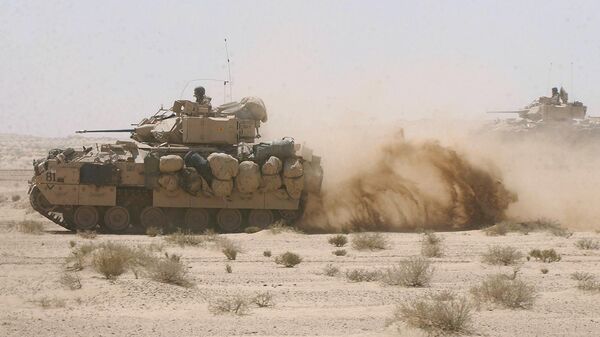 US Army Bradley fighting armor vehicles. (File) - Sputnik International