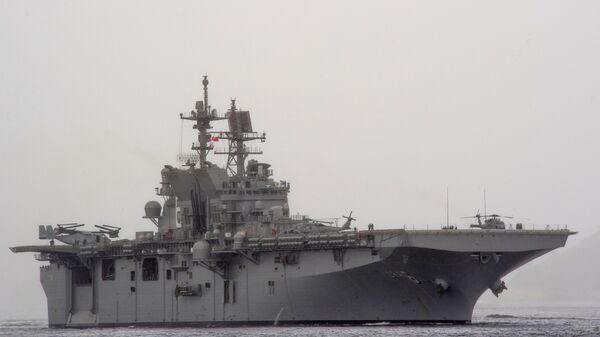 The U.S. Navy amphibious assault ship USS America (LHA-6). (File) - Sputnik International