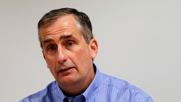Intel Chief Operating Officer Brian Krzanich is seen during an interview with Reuters at Intel headquarters in Santa Clara, California March 13, 2012 - Sputnik International