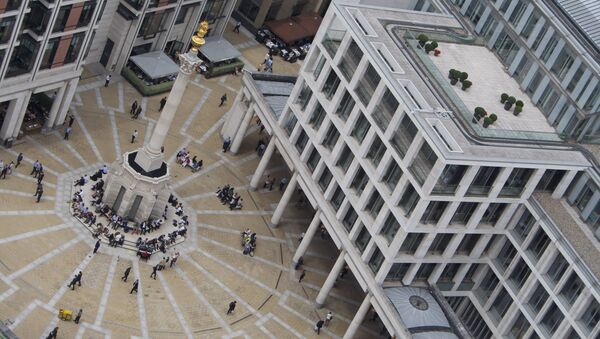 Paternoster Square as seen from St. Paul's Cathedral - London Stock Exchange - Sputnik International