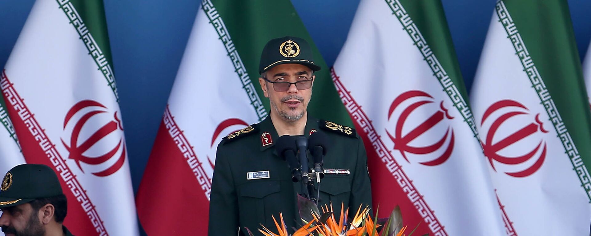 Chief of the General Staff of Iran's Armed Forces, General Mohammad Hossein Bagheri delivers a speech during a military parade marking the 36th anniversary of Iraq's 1980 invasion of Iran, in front of the shrine of late revolutionary founder Ayatollah Khomeini, just outside Tehran, Iran, Wednesday, Sept. 21, 2016 - Sputnik International, 1920, 24.10.2022