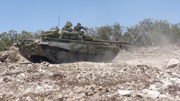 Syrian army forces near Salba - Sputnik International