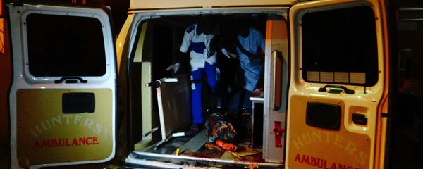 An injured victim of a female suicide bomber arrives in an ambulance for medical attention at a Maiduguri hospital in northeast Nigeria on August 15, 2017 An injured victim of a female suicide bomber arrives in an ambulance for medical attention at a Maiduguri hospital in northeast Nigeria on August 15, 2017 - Sputnik International