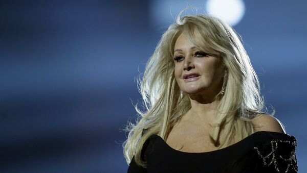 Bonnie Tyler of Britain performs her song Believe in Me during a rehearsal for the final of the Eurovision Song Contest - Sputnik International