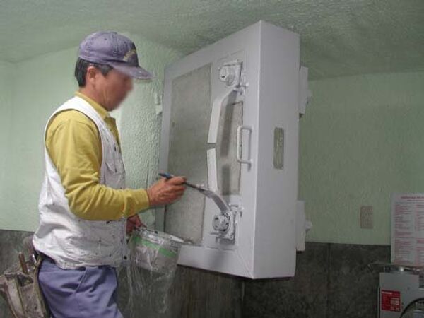 Fallout shelter being constructed by Oribe Seiki Seisakusho Fallout shelter being constructed by Oribe Seiki Seisakusho - Sputnik International