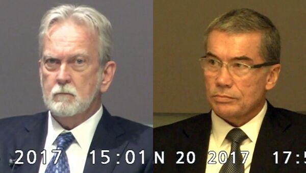 These undated still photos from trial deposition video, accepted as evidence in court and provided by the American Civil Liberties Union, shows psychologists James Mitchell, left, and John Jessen, defendants in a landmark lawsuit that the ACLU filed against the creators of the CIA's harsh interrogation program used in the war on terror. - Sputnik International