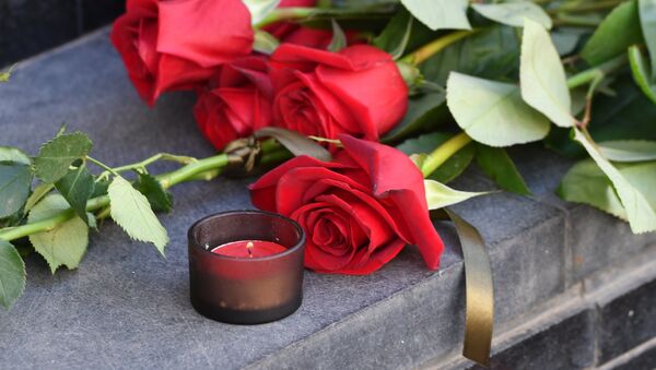 Flowers in tribute to Barcelona attack victims - Sputnik International