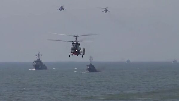 Russian Baltic Fleet Marines Practice Amphibious Assault - Sputnik International