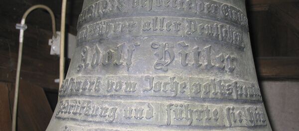 Bell with Adolf Hitler's name on it in the castle of Wolfpassing, Austria. (File) - Sputnik International
