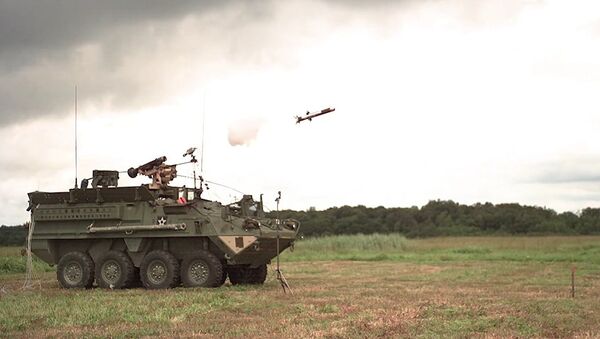 Army Stryker vehicles with 30 mm cannon & Javelin upgrades - Sputnik International