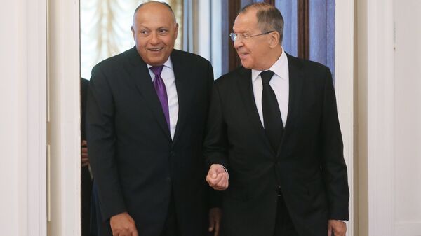 Russian Foreign Minister Sergei Lavrov meets with Egyptian Foreign Minister Sameh Shoukry - Sputnik International