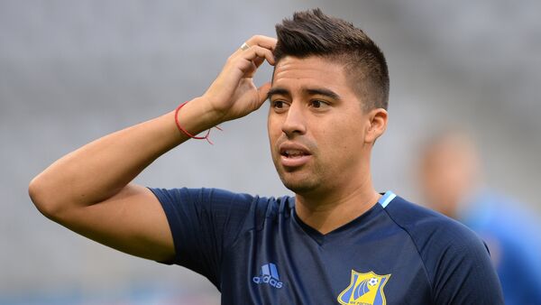 FC Rostov player Christian Noboa during an open training ahead of the Champions League group stage match against Bayern at Allianz Arena, Munich. (File) - Sputnik International