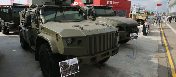 The Taifun K-4386 armored vehicle is presented at the Army 2017 International Military-Technical Forum, Moscow Region The Taifun K-4386 armored vehicle is presented at the Army 2017 International Military-Technical Forum, Moscow Region - Sputnik International
