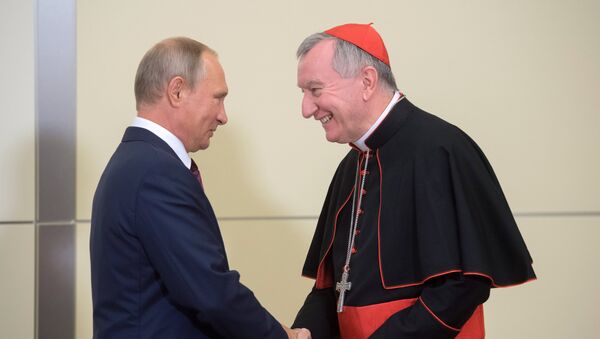 Russian President Vladimir Putin's meeting with Vatican Secretary of State Pietro Parolin - Sputnik International