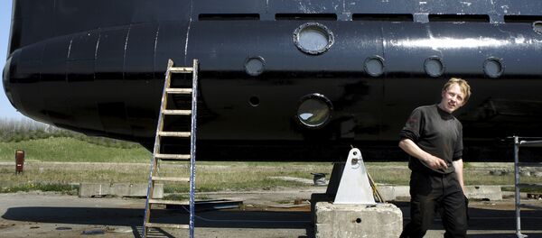 This April 30, 2008 file photo, shows a submarine and its owner Peter Madsen. - Sputnik International