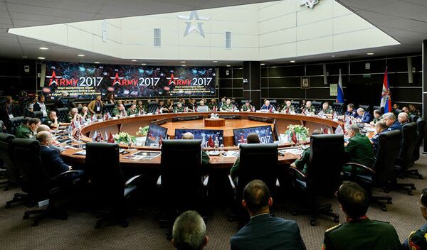 Round table dedicated to the Russian armed forces' operation in the Syrian Arab Republic at the ARMY-2017 forum in Moscow region. - Sputnik International