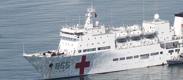 Chinese People's Liberation Army hospital ship, the Peace Ark (File) - Sputnik International