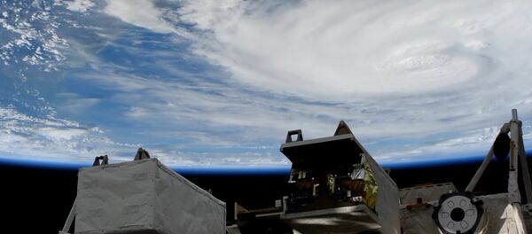 Space Station Camera Captures New Views of Hurricane Harvey - Sputnik International