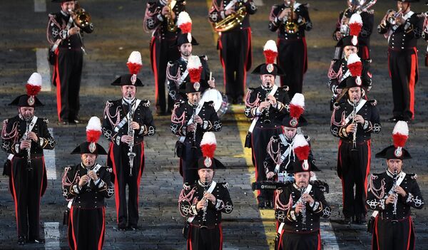 The solemn opening ceremony for the 10th Spasskaya Tower international military music festival in Moscow The solemn opening ceremony for the 10th Spasskaya Tower international military music festival in Moscow - Sputnik International