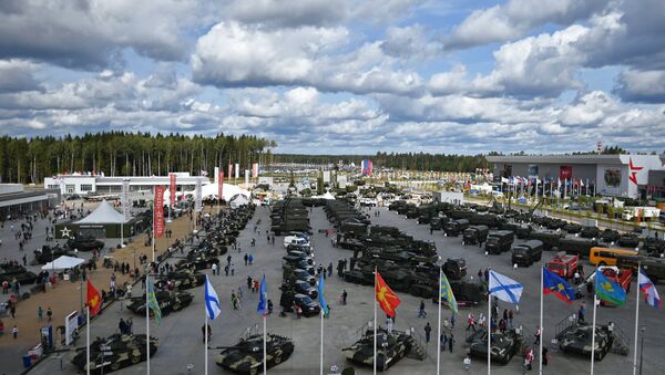 The exhibit of military equipment at the ARMY 2017 International Military-Technical Forum at the Alabino training ground - Sputnik International