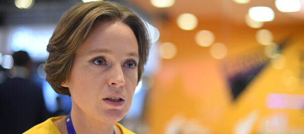 Yekaterina Trofimova, CEO, Analytical Credit Agency, attends the 2017 St. Petersburg International Economic Forum. - Sputnik International