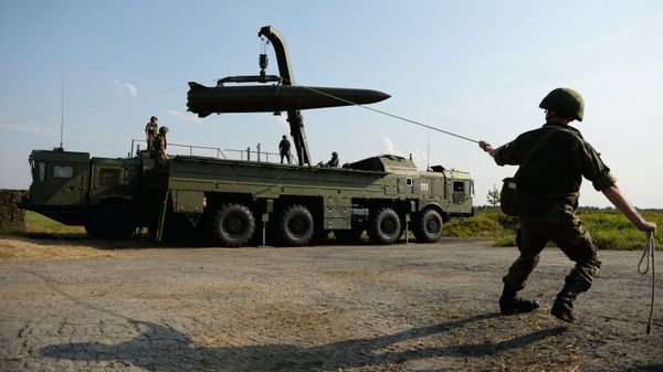 Deployment of an Iskander-M tactical missile system. File photo - Sputnik International