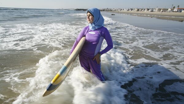 Muslim woman in swim wear, file photo - Sputnik International