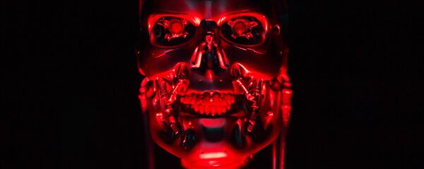 A robot named 'T-800 Endoskeleton robot' used during the filming of Salvation, part of the US Terminator film franchise is on view at the ROBOT exhibition at the Science Museum in London on February 7, 2017. - Sputnik International