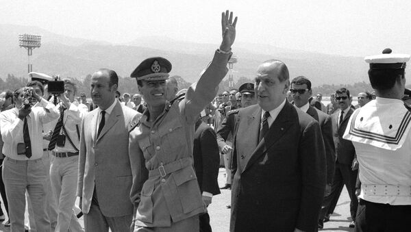 Arrival of Premier Moammar Gadhafi of Libya in Beirut, Sunday, June 6, 1970. - Sputnik International