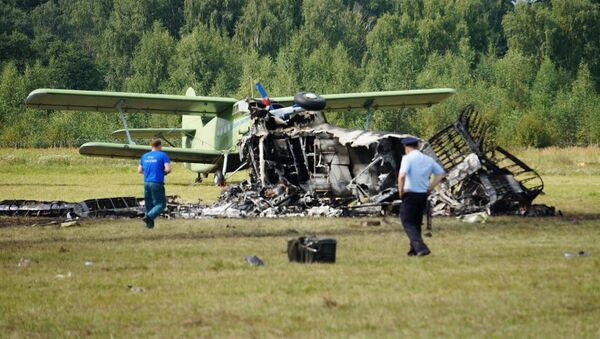 An-2  plane crashed during a demonstration flight in Balashikha - Sputnik International