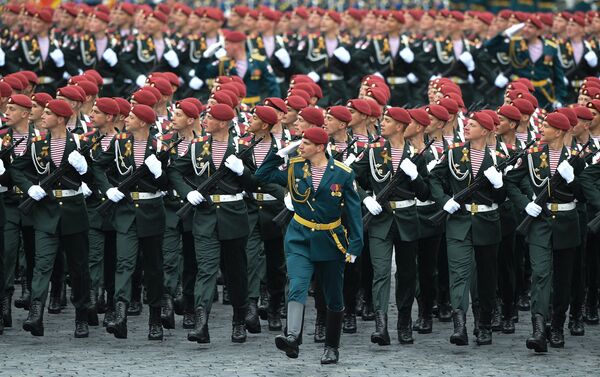 Servicemen of the Russian National Guard during the military parade marking the 72nd anniversary of Victory in the 1941-45 Great Patriotic War on Red Square, Moscow. File photo Servicemen of the Russian National Guard during the military parade marking the 72nd anniversary of Victory in the 1941-45 Great Patriotic War on Red Square, Moscow. File photo - Sputnik International