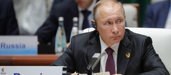 September 4, 2017. Russian President Vladimir Putin at the BRICS leaders expanded meeting with the participation of the delegations - Sputnik International