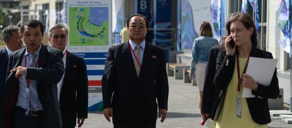 A North Korean minister of economic relations with foreign countries ahead of the Eastern Economic Forum in Vladivostok. A North Korean minister of economic relations with foreign countries ahead of the Eastern Economic Forum in Vladivostok. - Sputnik International