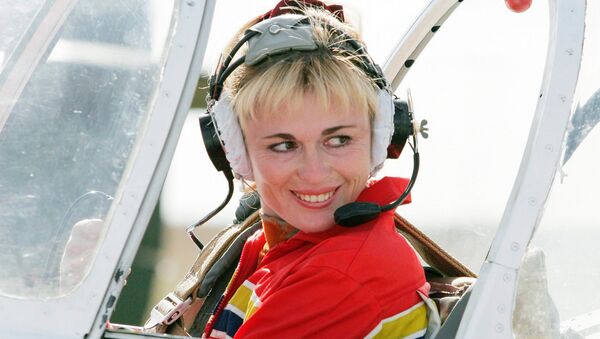 Svetlana Kapanina, six-time world aerobatics champion (piloting piston-powered aircrafts). (File) - Sputnik International
