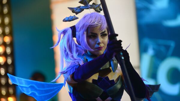 A cosplayer during the League of Legends Continental League finals at the Glavkino film and television complex in the Moscow Region - Sputnik International