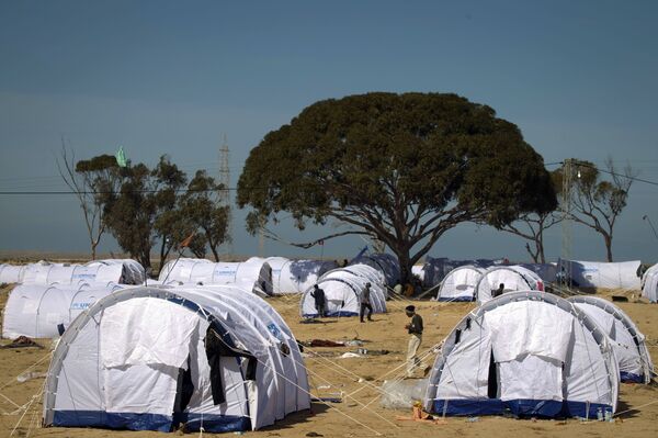 Refugees at the camp, near the border with Libya. (File) - Sputnik International