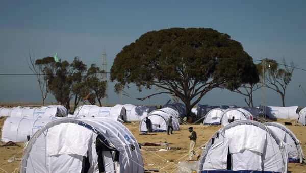 Refugees at the camp, near the border with Libya. (File) - Sputnik International