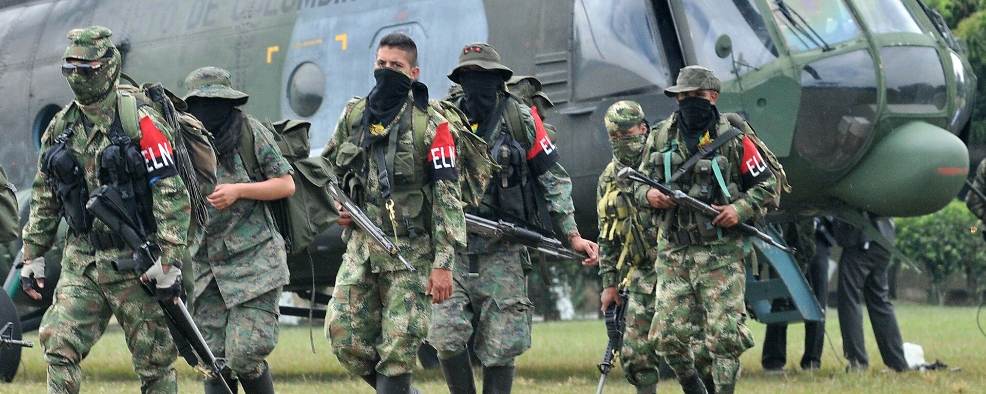 Members of the ELN (National Liberation Army) arrive in Cali, Colombia. (File) - Sputnik International, 1920, 04.09.2017