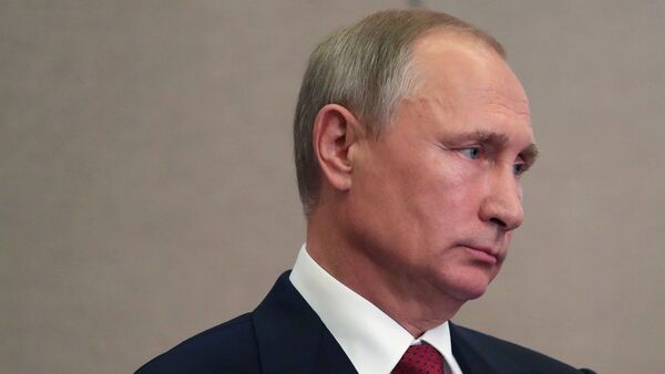 September 5, 2017. Russian President Vladimir Putin at a news conference on the results of the BRICS summit - Sputnik International