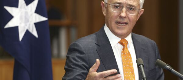 In this May 8, 2016 file photo, Australian Prime Minister Malcolm Turnbull speaks to the media during a press conference at Parliament House in Canberra, Australia. In this May 8, 2016 file photo, Australian Prime Minister Malcolm Turnbull speaks to the media during a press conference at Parliament House in Canberra, Australia. - Sputnik International