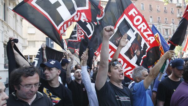 Forza Nuova extreme right wing party activists. (File) - Sputnik International