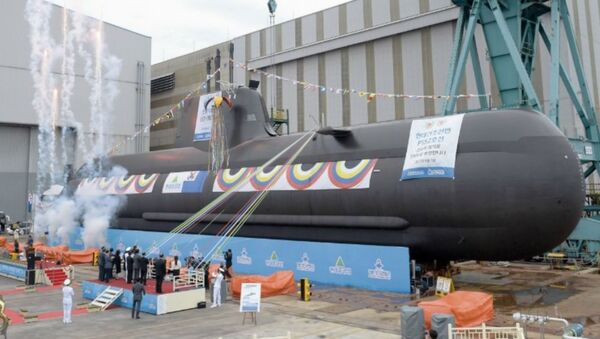 Republic of Korea Navy's KSS-2-class Sin Dol-Seok diesel-electric attack submarine. - Sputnik International