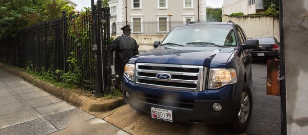 Police cordon the Russian Trade Mission compound in Washington, D.C. Police cordon the Russian Trade Mission compound in Washington, D.C. - Sputnik International