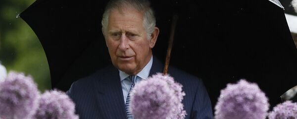 Britain's Prince Charles looks at a display of alliums during a visit to the Royal Botanic Gardens, Kew, in London, Wednesday, May 17, 2017.  - Sputnik International