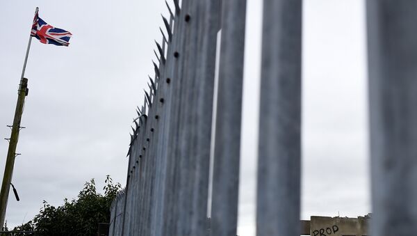 A general view shows an area near the Northern Ireland and Ireland border in Newbuildings, Northern Ireland August 16, 2017 - Sputnik International