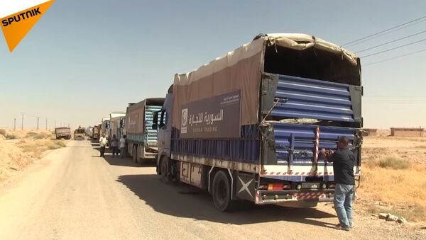 The First Humanitarian Corridor In Deir ez-Zor - Sputnik International