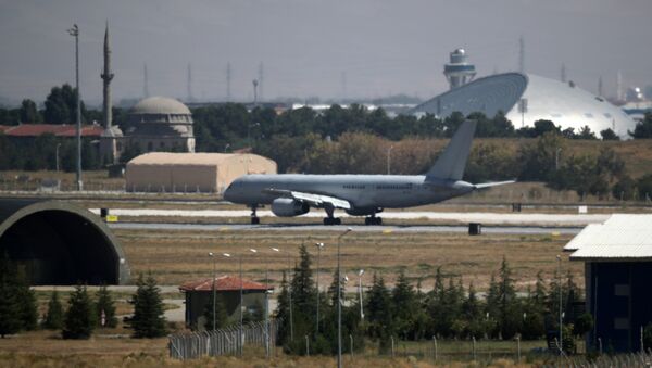 A NATO aircraft lands to an air base in central Anatolian city of Konya, Turkey September 8, 2017 - Sputnik International