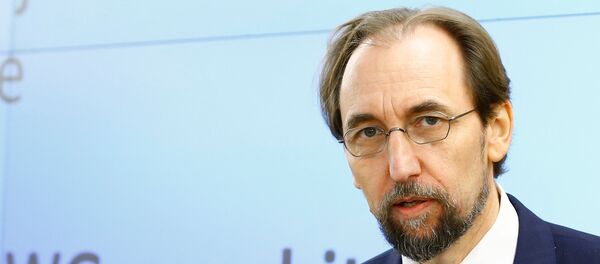 Zeid Ra'ad Al Hussein, U.N. High Commissioner for Human Rights arrives at the 36th Sesssion of the Human Rights Council at the United Nations in Geneva, Switzerland Zeid Ra'ad Al Hussein, U.N. High Commissioner for Human Rights arrives at the 36th Sesssion of the Human Rights Council at the United Nations in Geneva, Switzerland - Sputnik International