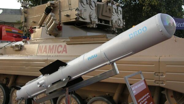 Nag missile and the Nag missile Carrier Vehicle (NAMICA) - Sputnik International